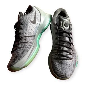 Nike KD VIII Men’s Basketball Sneakers 749375-020 Gray Seafoam Green Sz 8